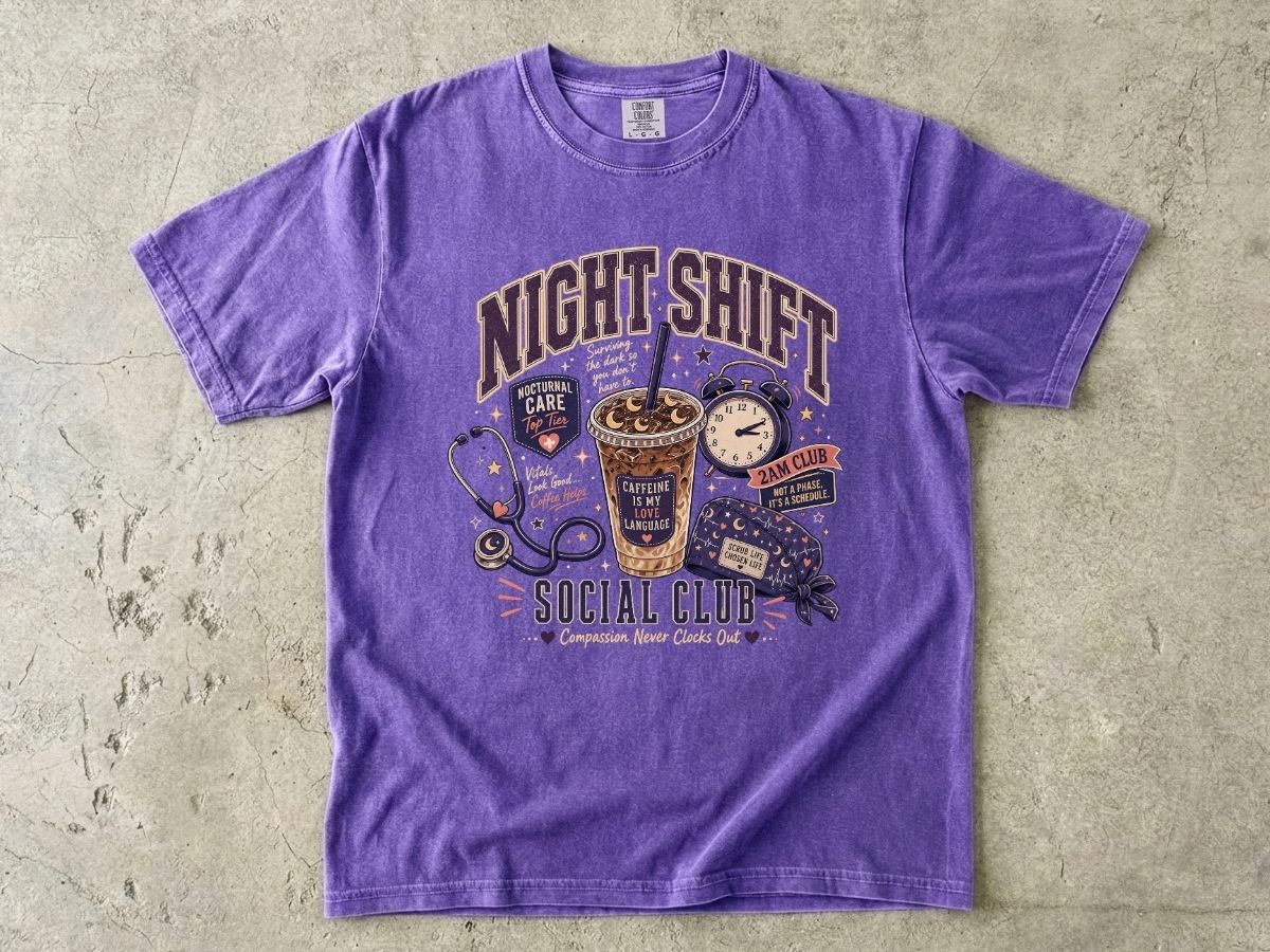 Night Shift Social Club Shirt | Nurse Night Shift Gift