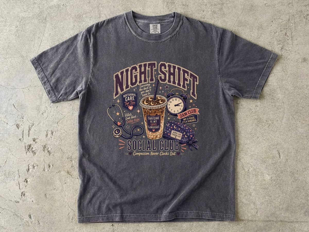Night Shift Social Club Shirt | Nurse Night Shift Gift