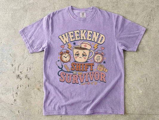 Weekend Shift Survivor Shirt | Funny Nurse Gift Tee