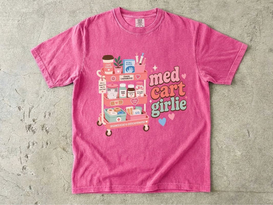 Med Cart Girlie Shirt | Trendy Nurse Gift Tee