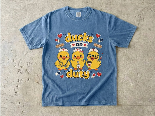 Ducks on Duty Shirt | Cute Nurse Duck Gift Tee