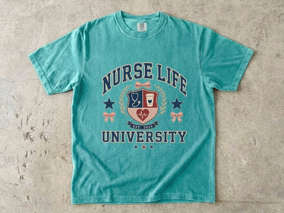 Nurse Life University Shirt | Collegiate Nurse Gift Tee