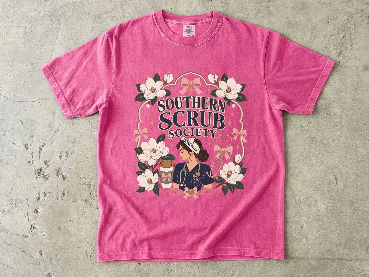 Southern Scrub Society Shirt | Southern Nurse Gift Tee
