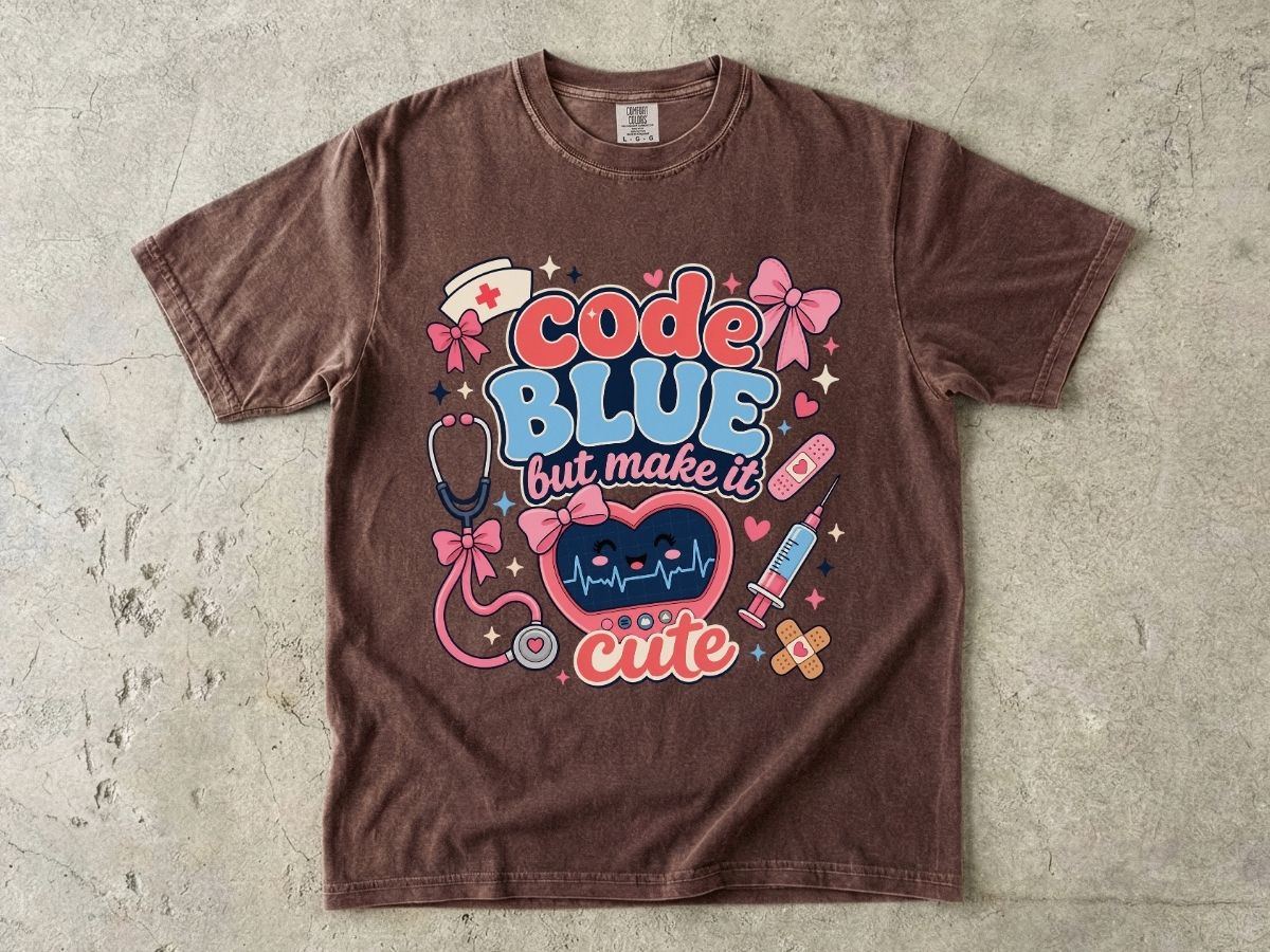 Code Blue But Make It Cute Shirt | Cute Nurse Gift Tee