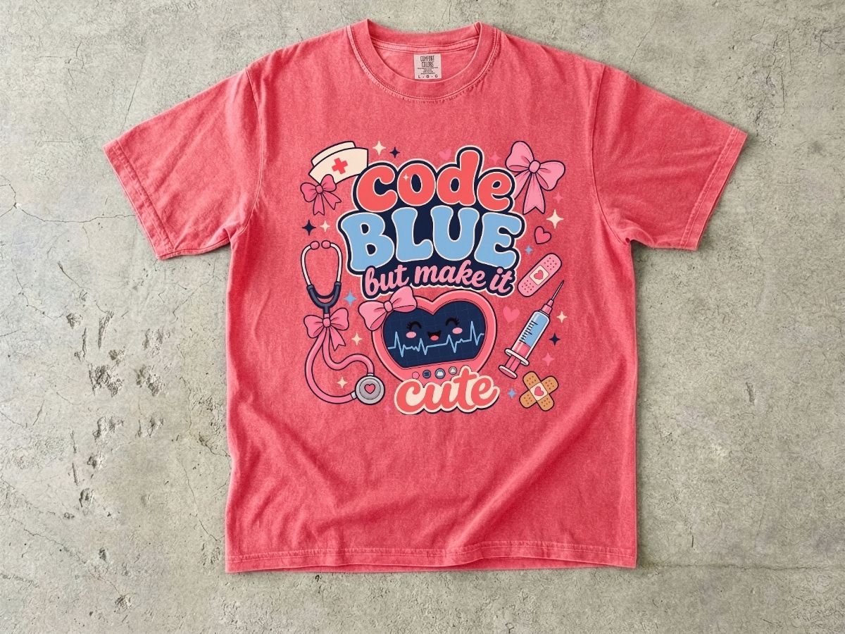 Code Blue But Make It Cute Shirt | Cute Nurse Gift Tee