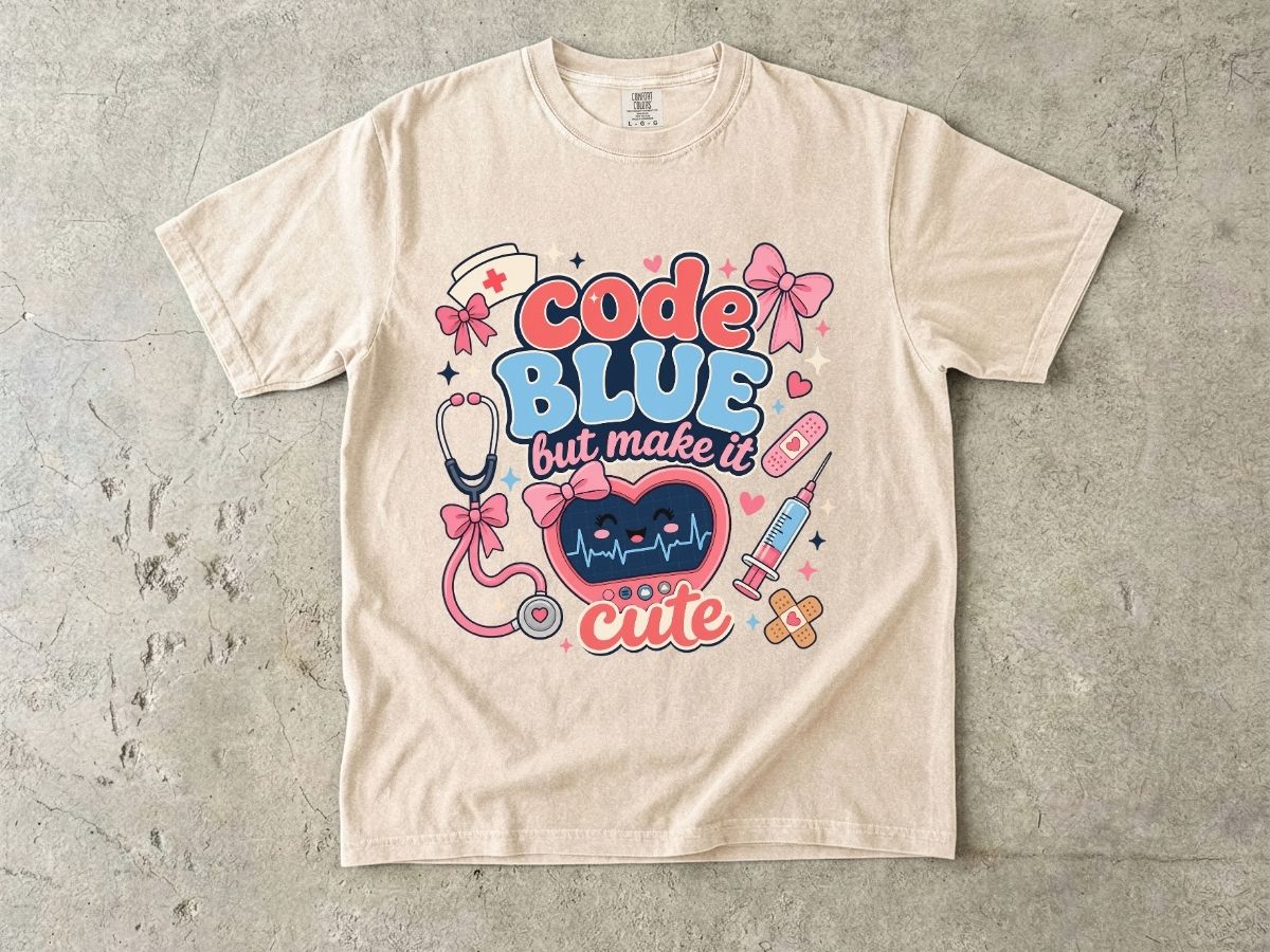 Code Blue But Make It Cute Shirt | Cute Nurse Gift Tee