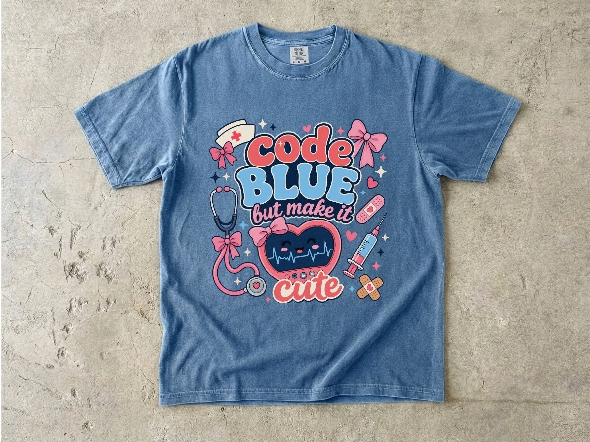Code Blue But Make It Cute Shirt | Cute Nurse Gift Tee