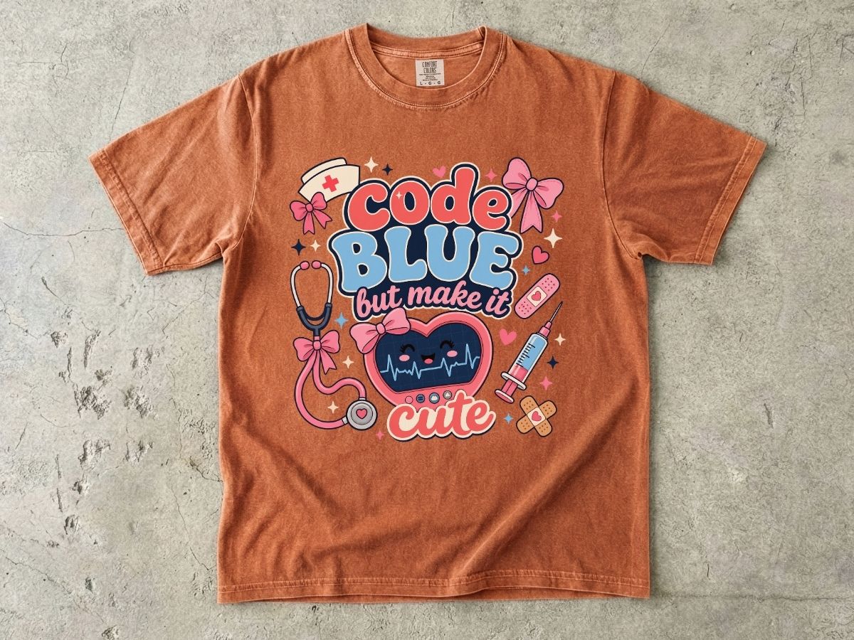 Code Blue But Make It Cute Shirt | Cute Nurse Gift Tee
