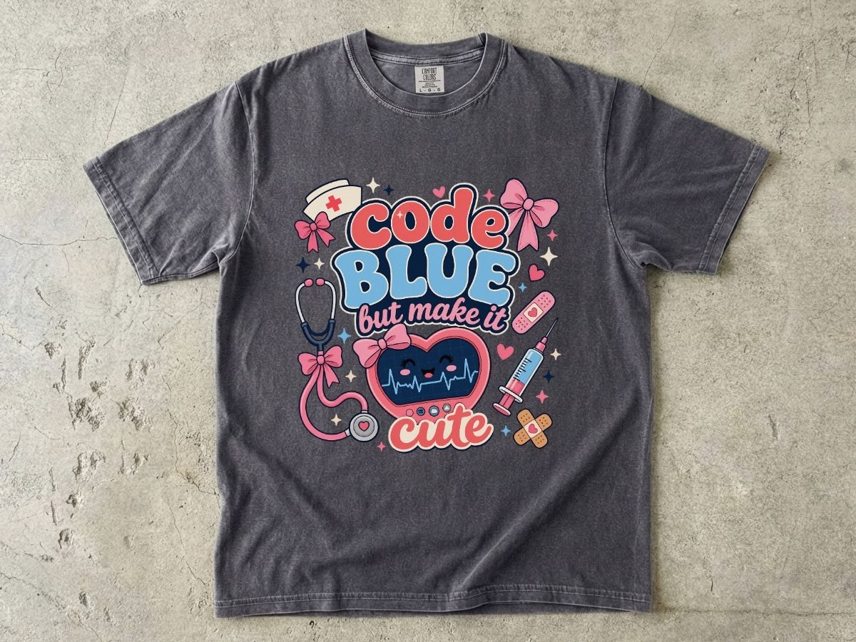 Code Blue But Make It Cute Shirt | Cute Nurse Gift Tee