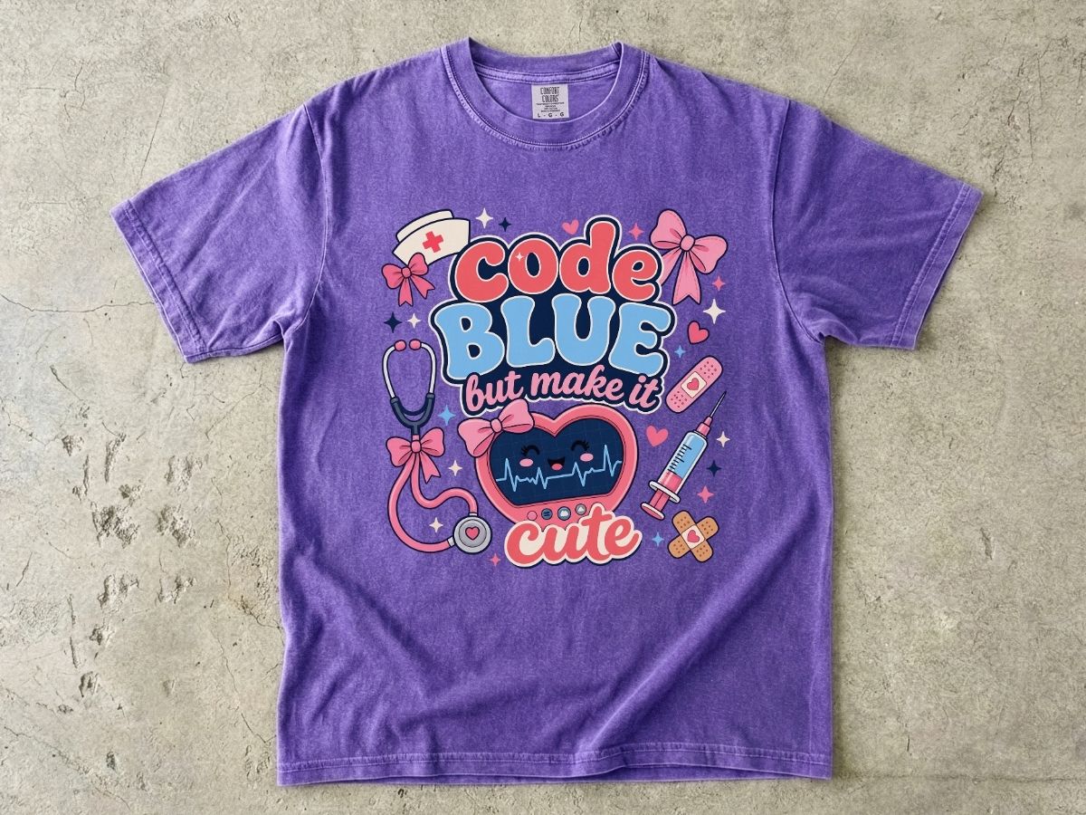 Code Blue But Make It Cute Shirt | Cute Nurse Gift Tee