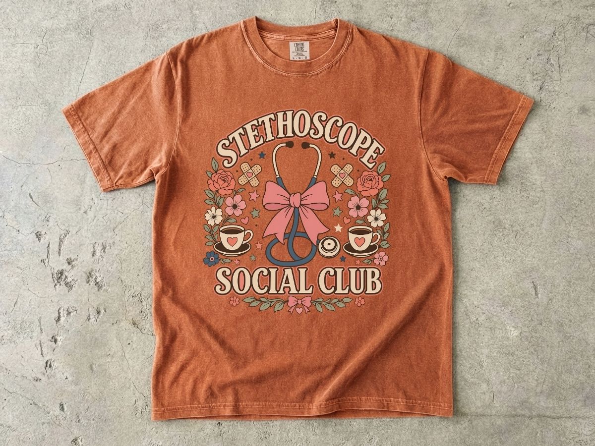 Stethoscope Social Club Shirt | Cute Nurse Gift Tee