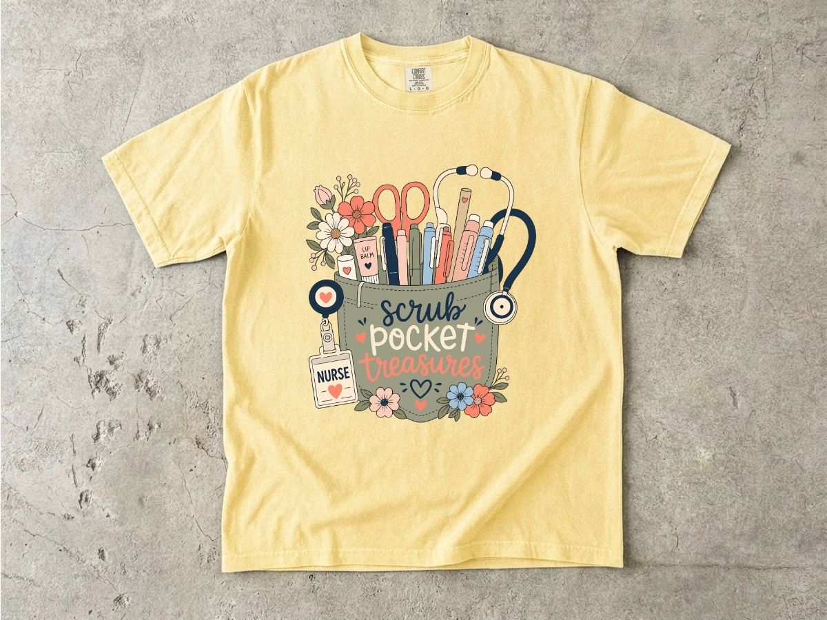 Scrub Pocket Essentials Shirt | Nurse Essentials Gift Tee