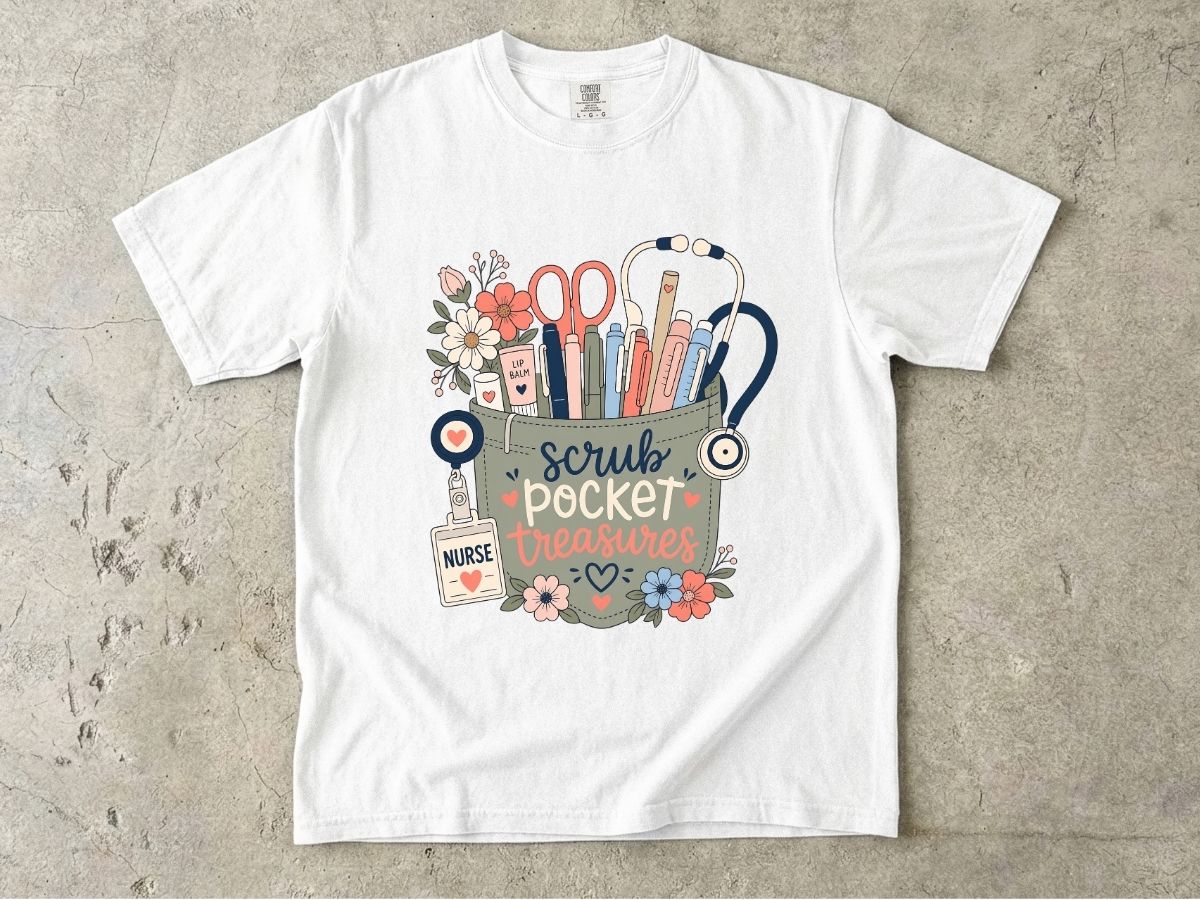 Scrub Pocket Essentials Shirt | Nurse Essentials Gift Tee