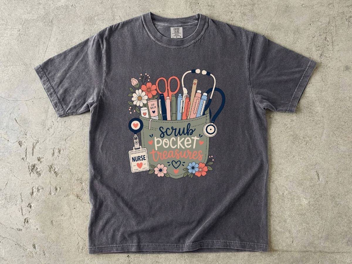 Scrub Pocket Essentials Shirt | Nurse Essentials Gift Tee