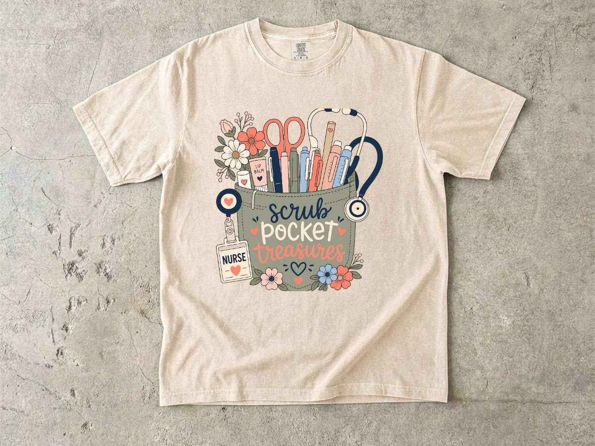 Scrub Pocket Essentials Shirt | Nurse Essentials Gift Tee