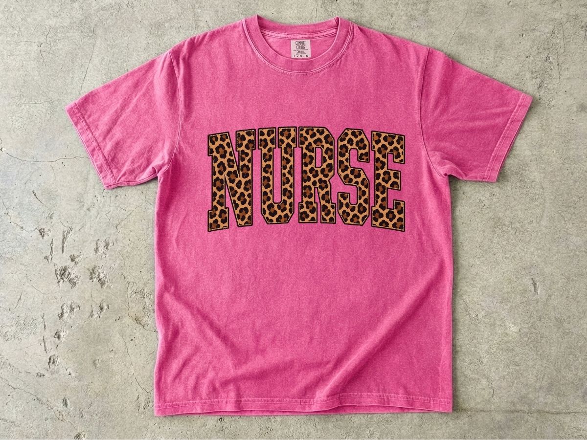 Nurse Leopard Print T-Shirt
