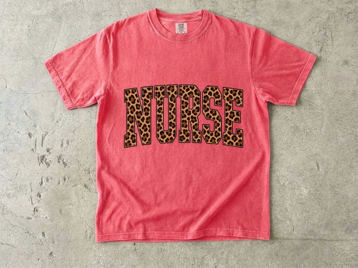 Nurse Leopard Print T-Shirt