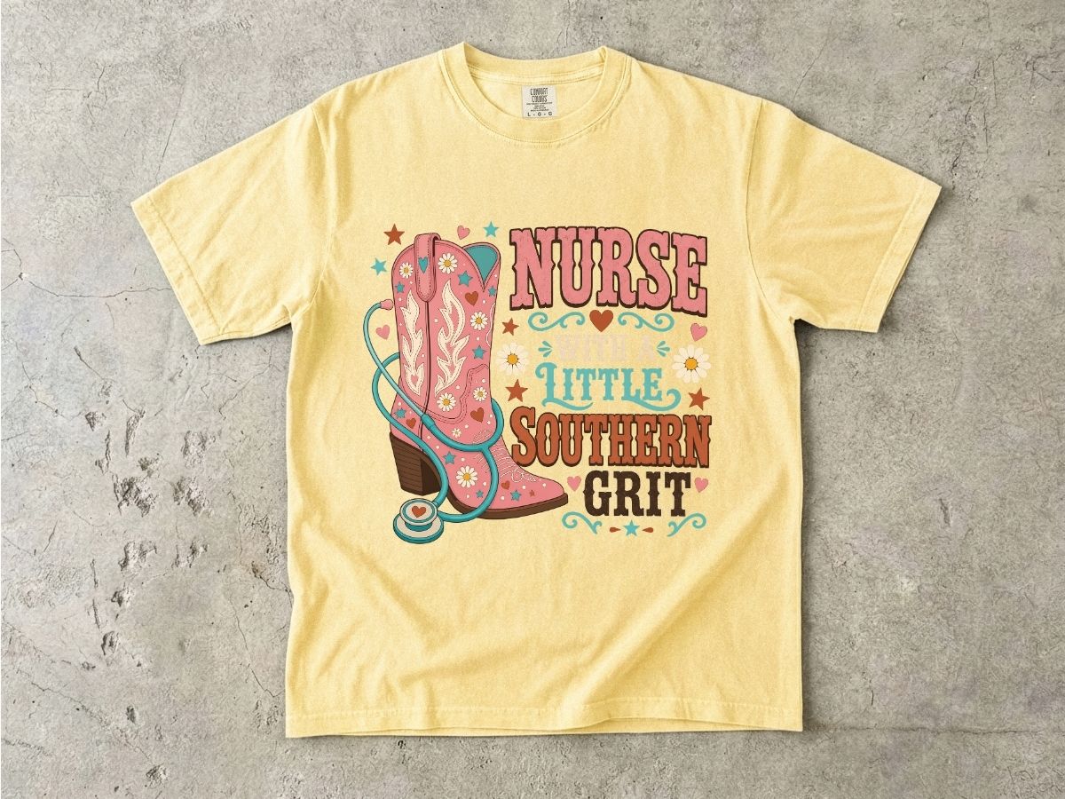 Nurse With a Little Southern Grit T-Shirt