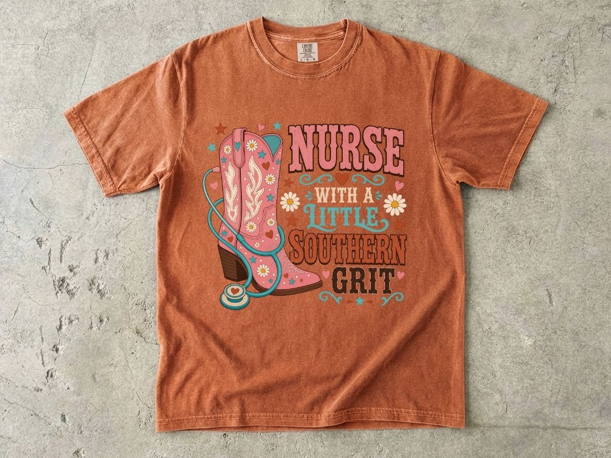Nurse With a Little Southern Grit T-Shirt
