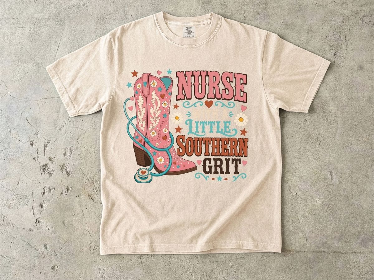Nurse With a Little Southern Grit T-Shirt
