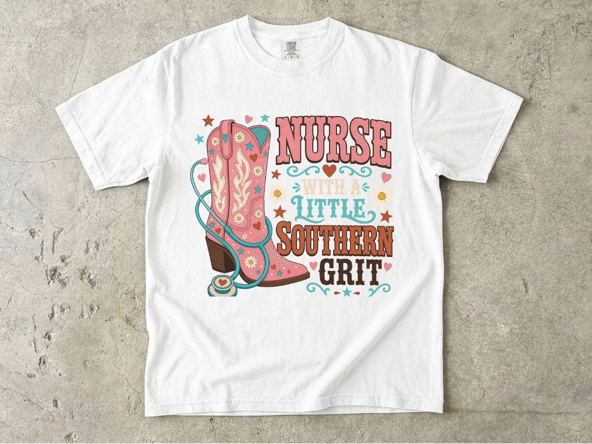 Nurse With a Little Southern Grit T-Shirt