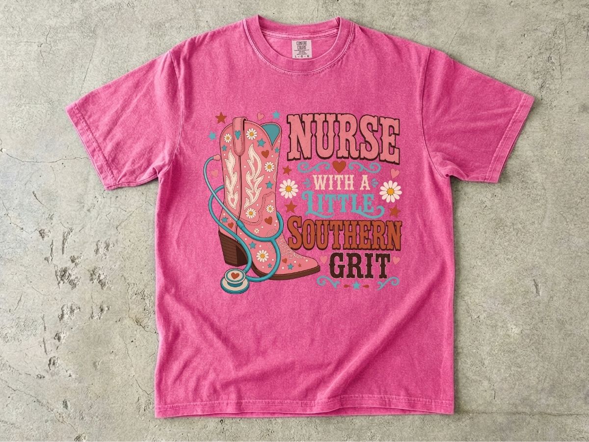 Nurse With a Little Southern Grit T-Shirt