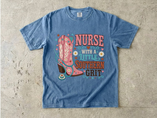 Nurse With a Little Southern Grit T-Shirt