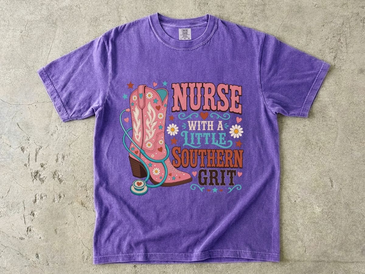 Nurse With a Little Southern Grit T-Shirt