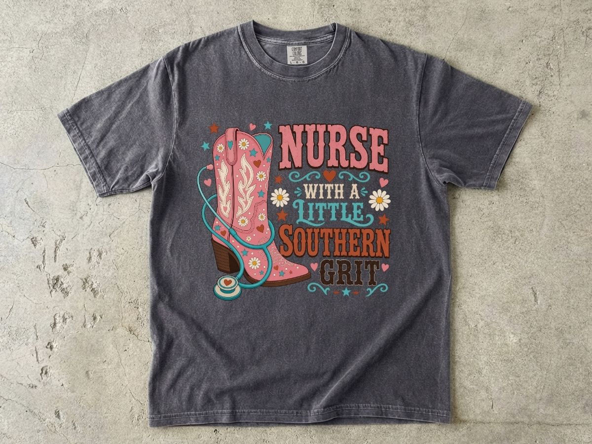 Nurse With a Little Southern Grit T-Shirt