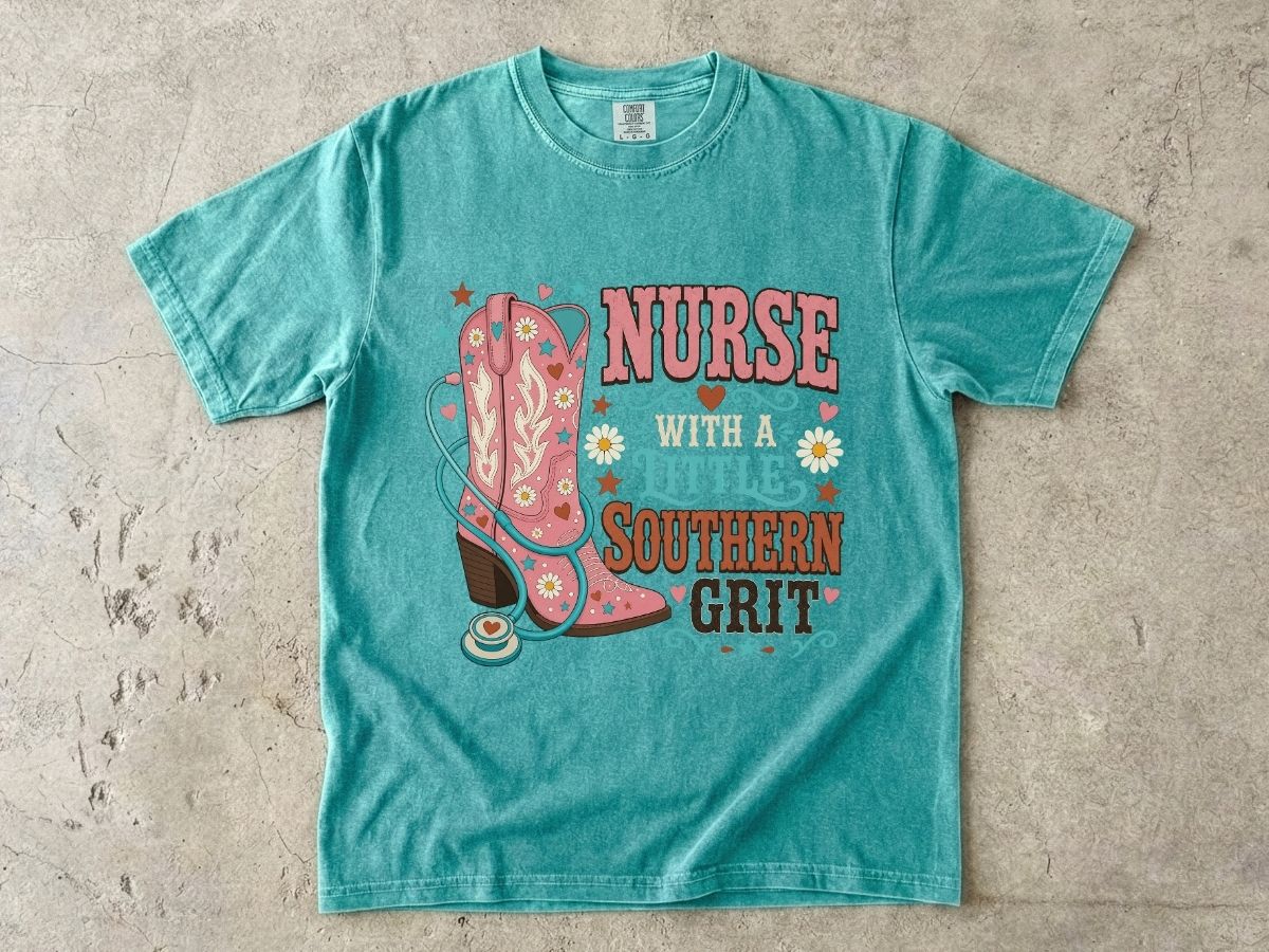 Nurse With a Little Southern Grit T-Shirt