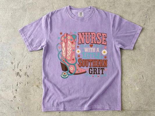 Nurse With a Little Southern Grit T-Shirt
