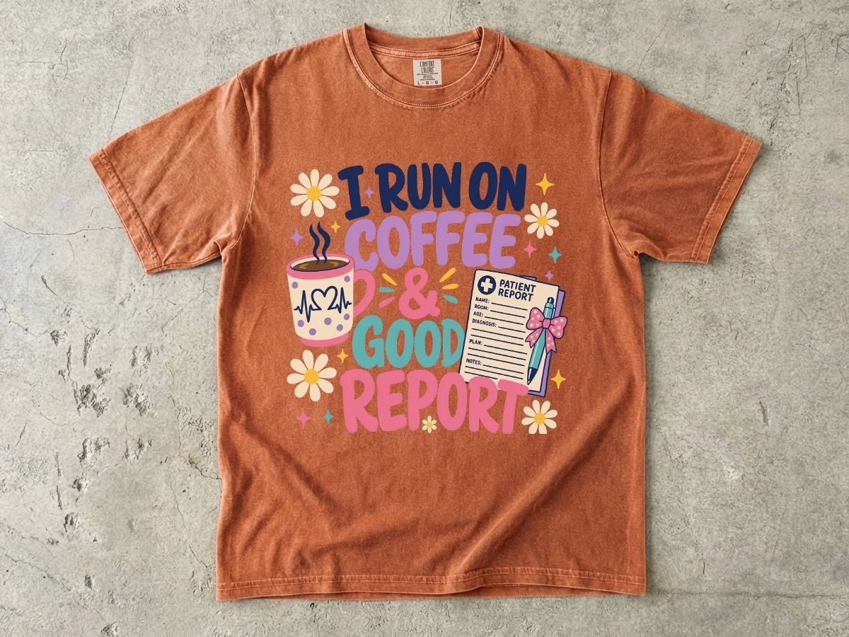 I Run on Coffee & Good Report T-Shirt