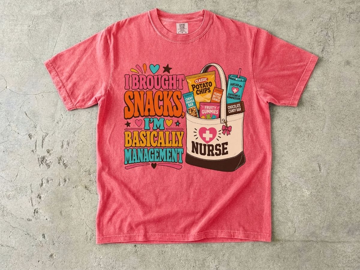 I Brought Snacks Nurse Shirt | Funny RN & Nurse Humor Tee