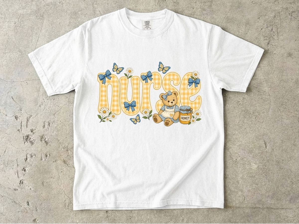 Nurse Teddy Bear Shirt | Cute Nurse Gift Tee