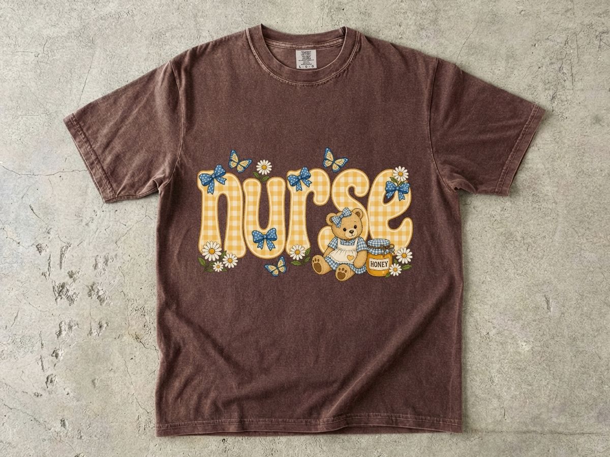 Nurse Teddy Bear Shirt | Cute Nurse Gift Tee