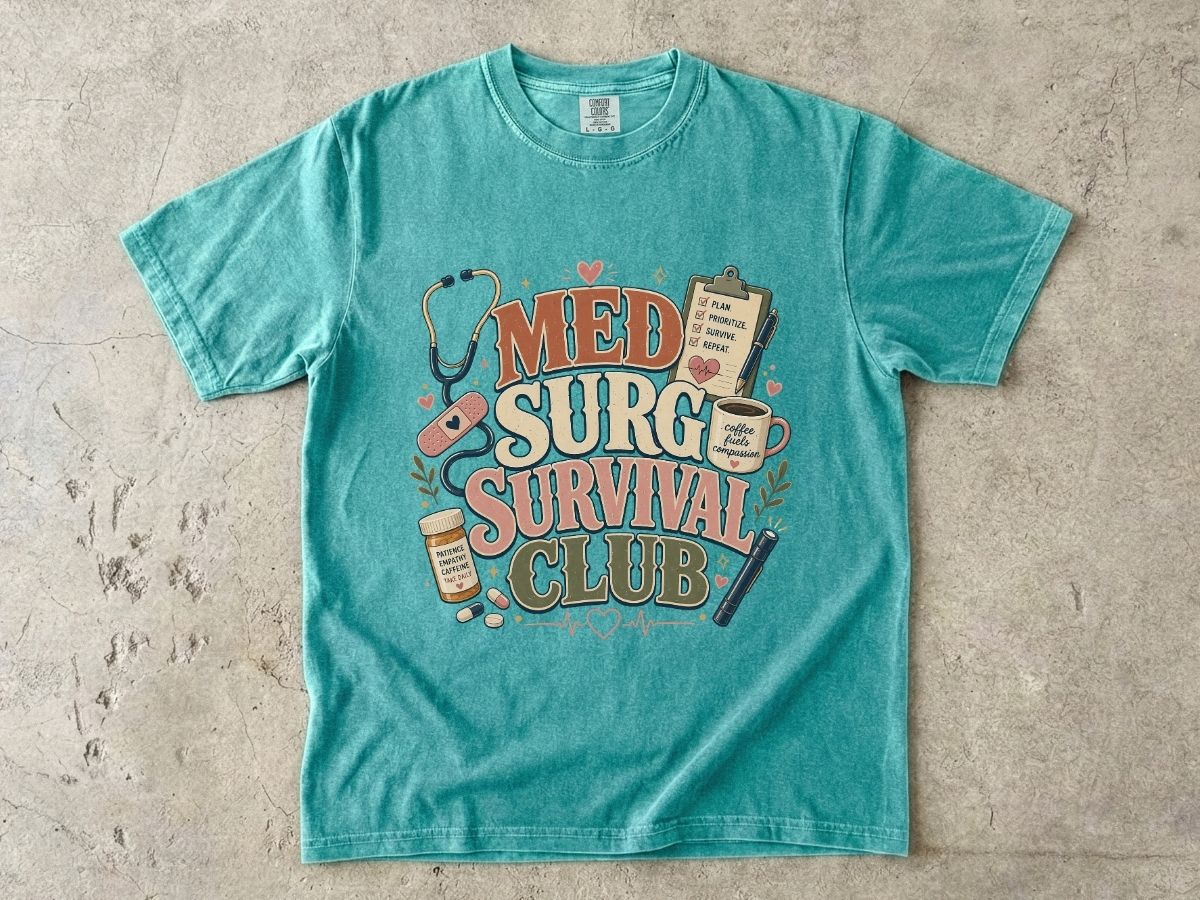Med Surg Survival Club T-Shirt — Funny Medical Nurse & EMT Gift