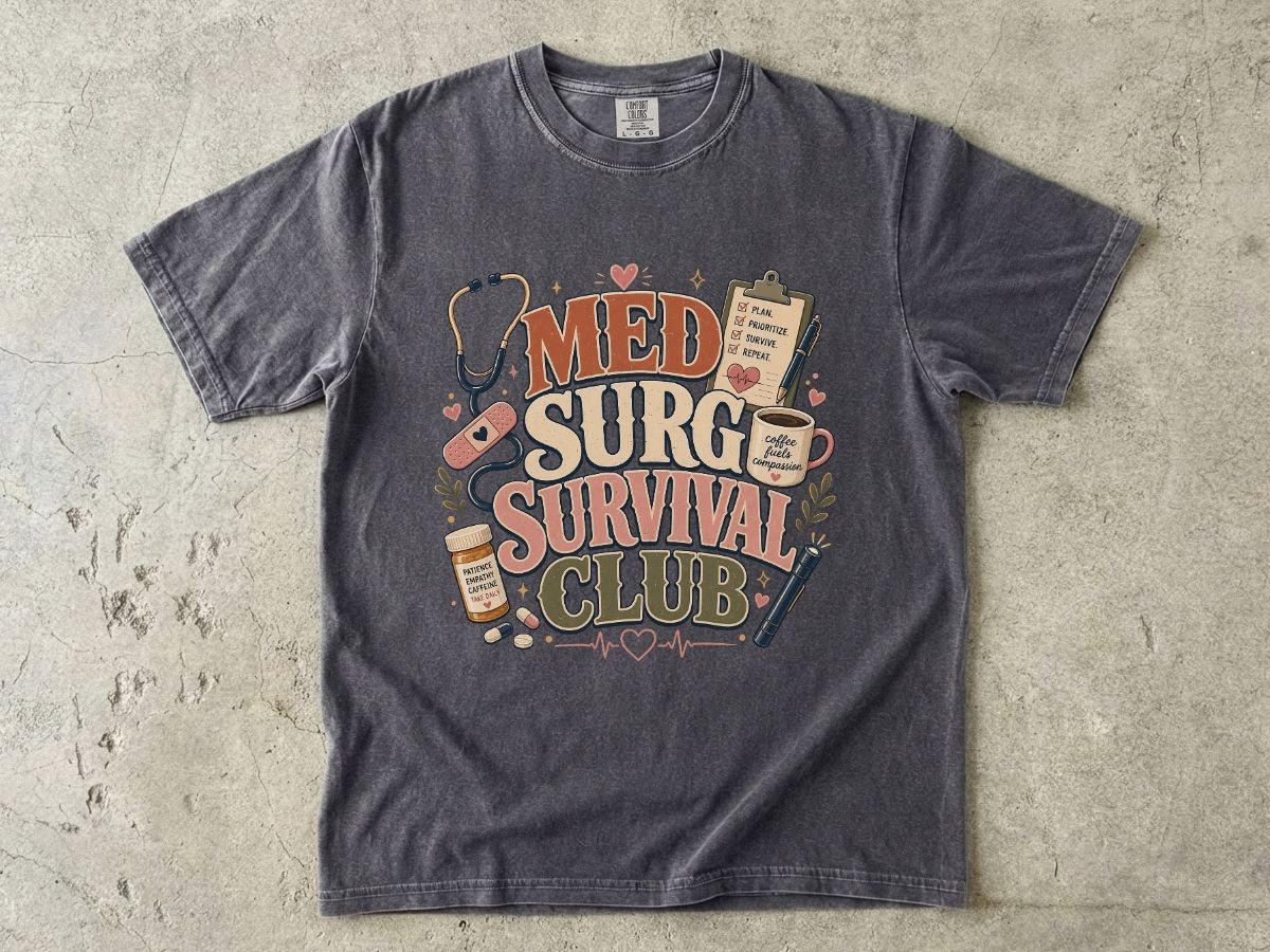 Med Surg Survival Club T-Shirt — Funny Medical Nurse & EMT Gift