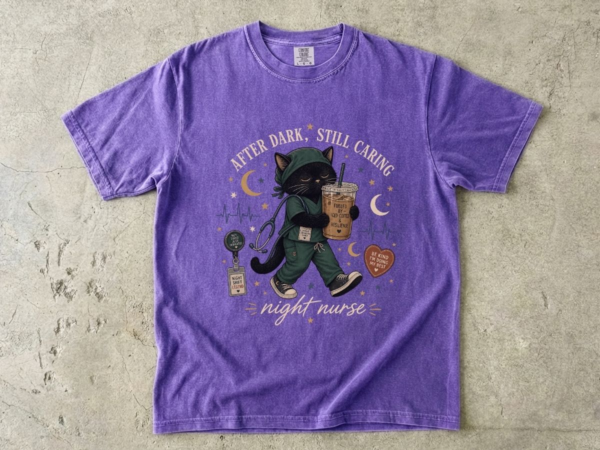 Cat Coffee Walk T-Shirt — 'Live, Love, Sip, Love' Cute Cat Iced Coffee Graphic Tee