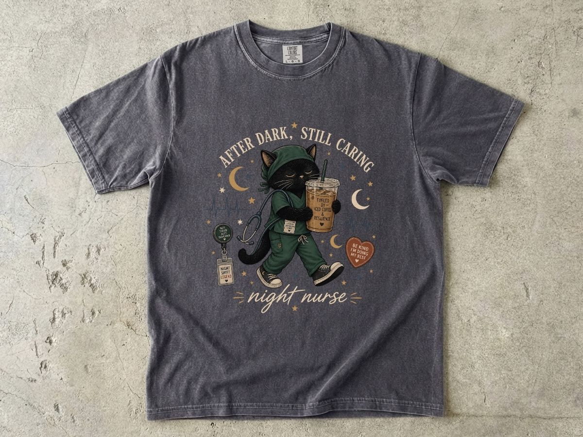Cat Coffee Walk T-Shirt — 'Live, Love, Sip, Love' Cute Cat Iced Coffee Graphic Tee