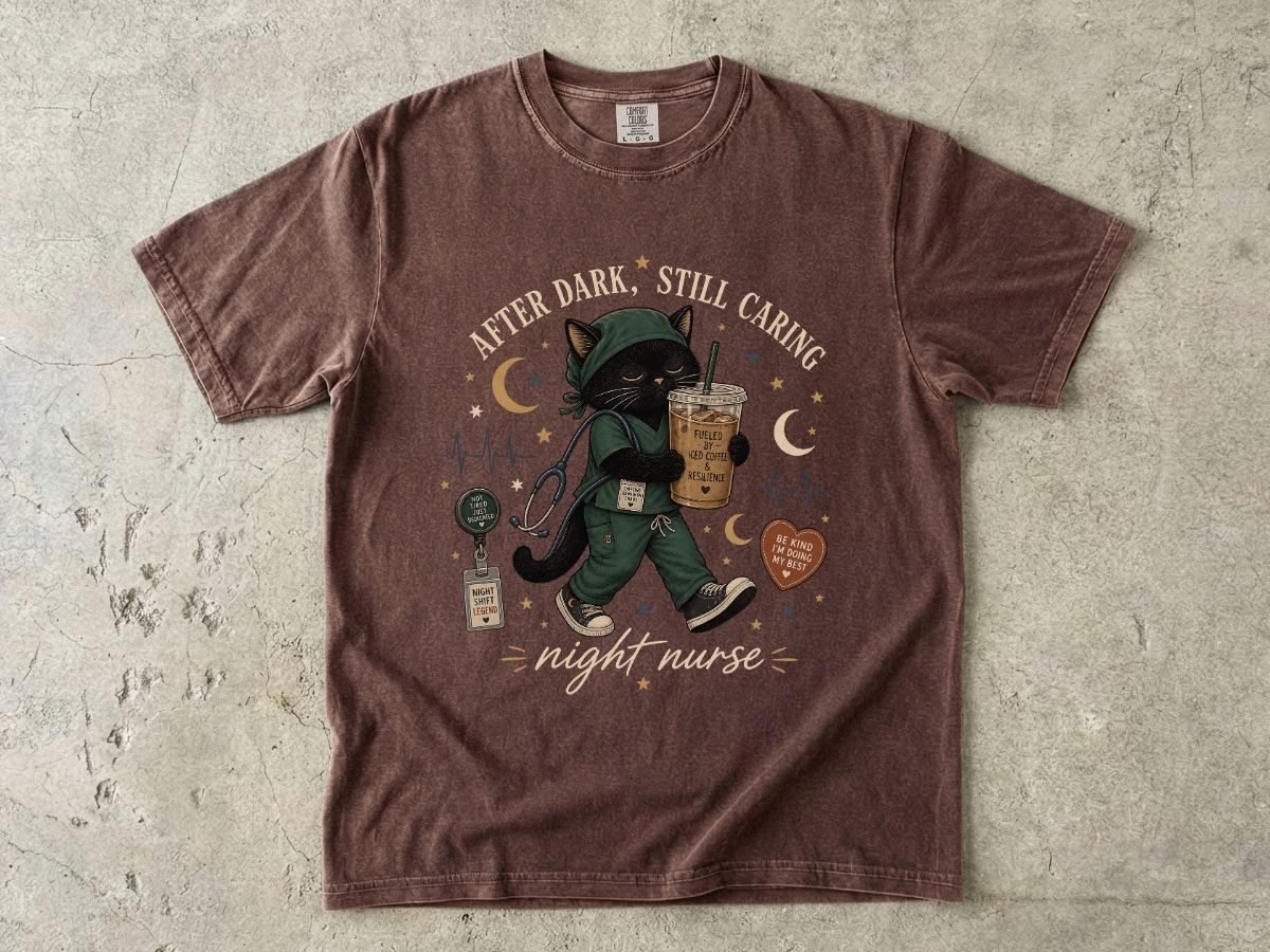 Cat Coffee Walk T-Shirt — 'Live, Love, Sip, Love' Cute Cat Iced Coffee Graphic Tee