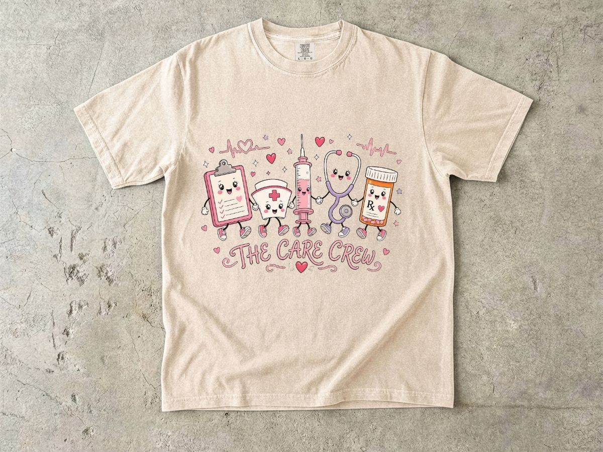 The Care Crew T-Shirt — Cute Medical Staff Nurse Gift