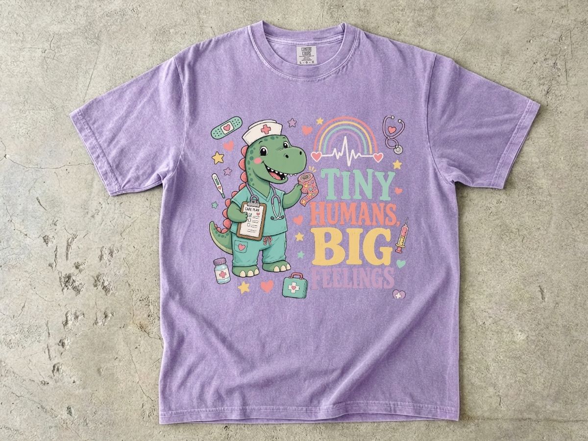 Tiny Humans Big Feelings Pediatric Nurse Shirt | Peds RN Tee