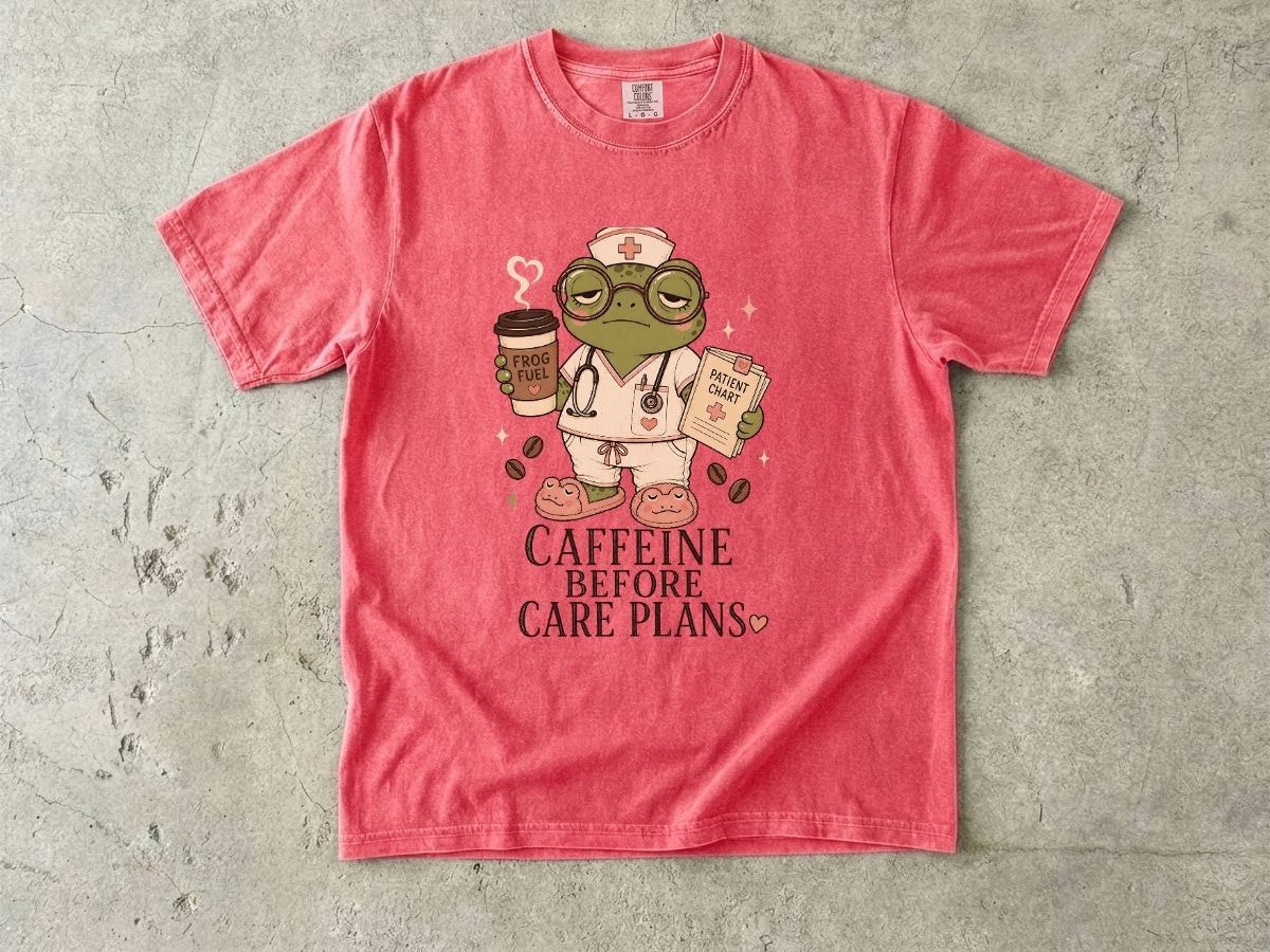 Caffeine Before Care Plans Nurse Shirt | Funny RN Tee