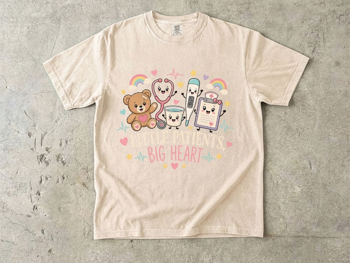 Little Patients Big Heart Pediatric Nurse Shirt | Peds RN Tee  Meta Description