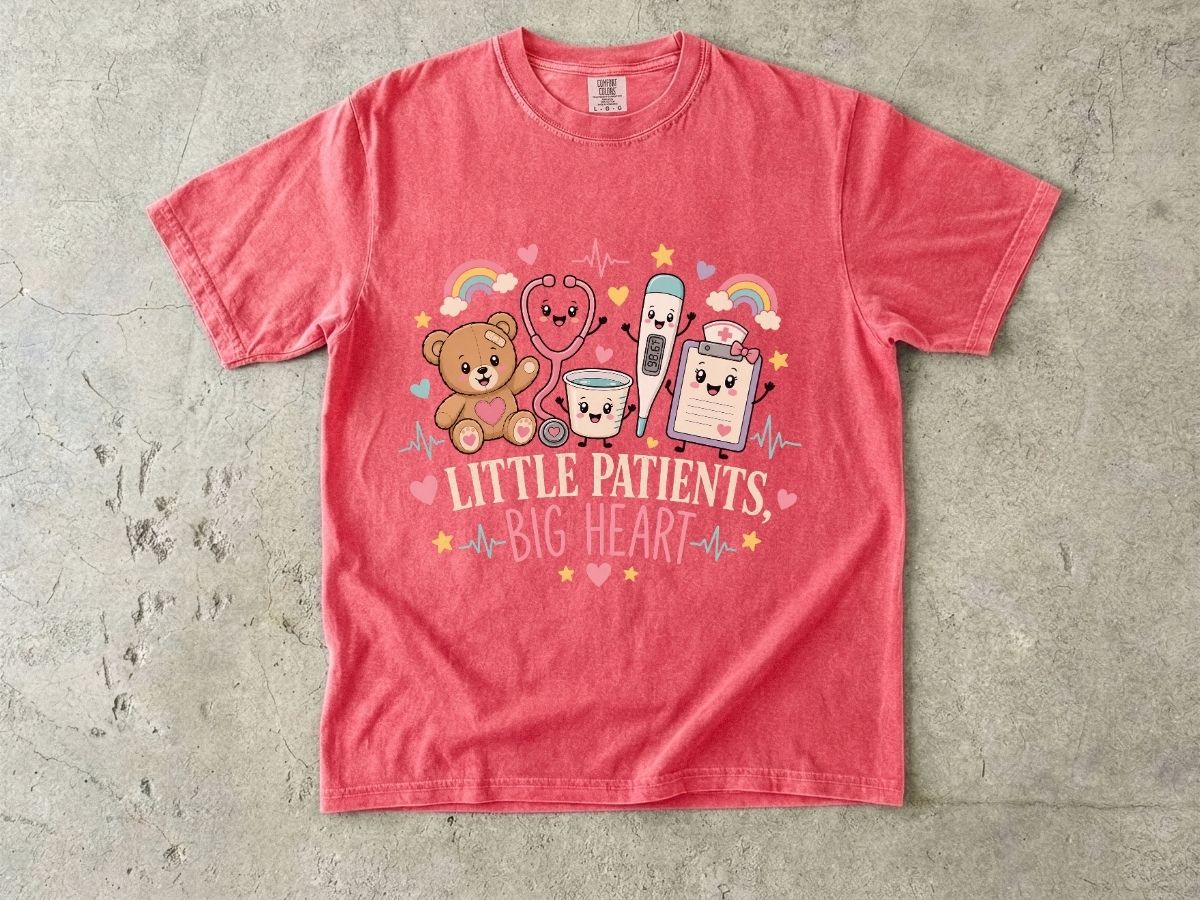 Little Patients Big Heart Pediatric Nurse Shirt | Peds RN Tee  Meta Description