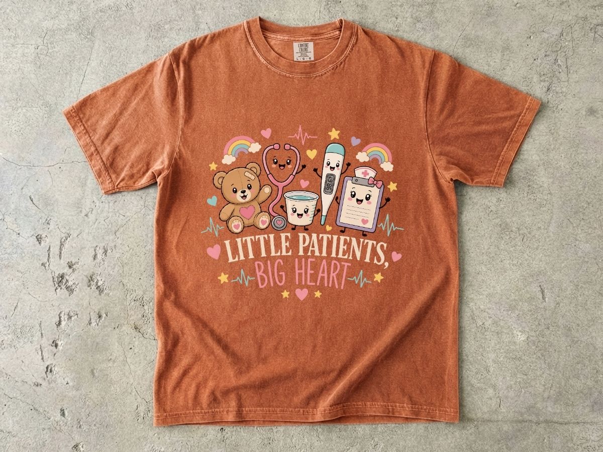 Little Patients Big Heart Pediatric Nurse Shirt | Peds RN Tee  Meta Description