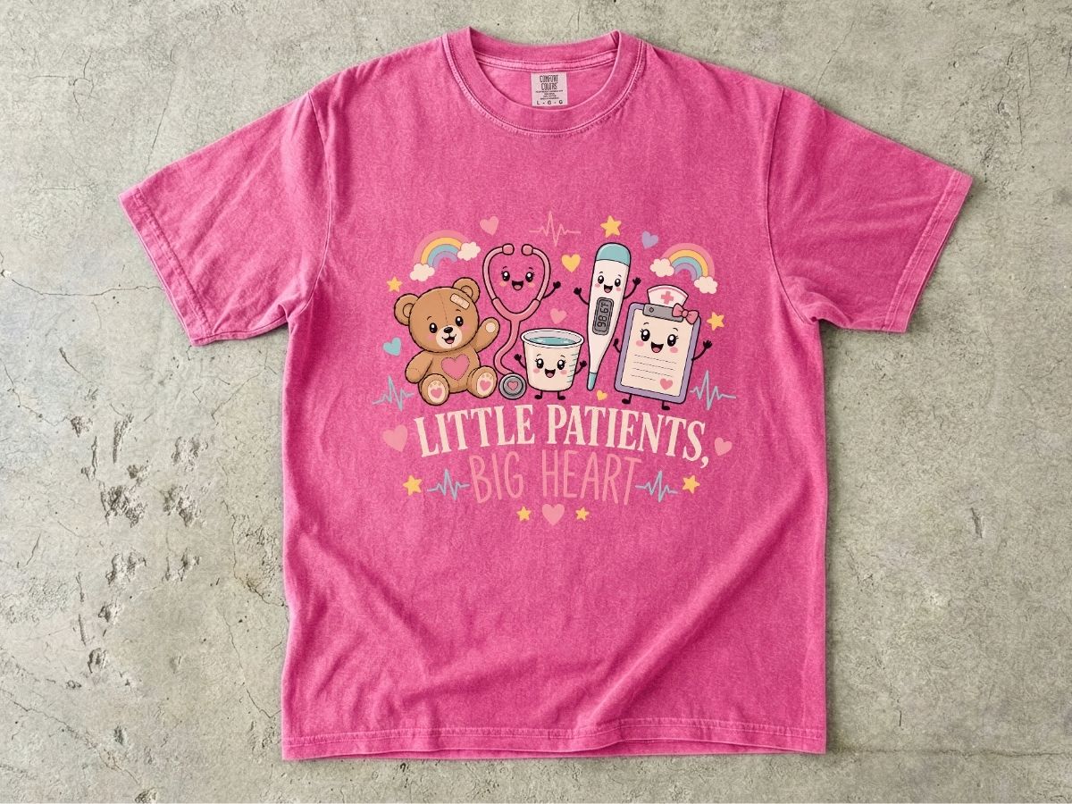 Little Patients Big Heart Pediatric Nurse Shirt | Peds RN Tee  Meta Description
