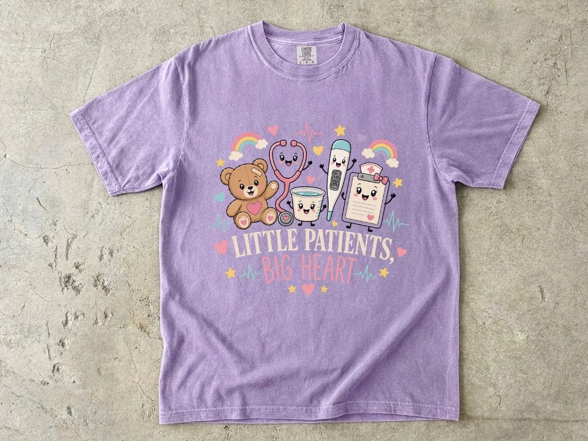 Little Patients Big Heart Pediatric Nurse Shirt | Peds RN Tee  Meta Description