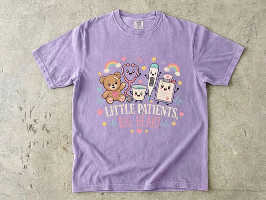 Little Patients Big Heart Pediatric Nurse Shirt | Peds RN Tee  Meta Description