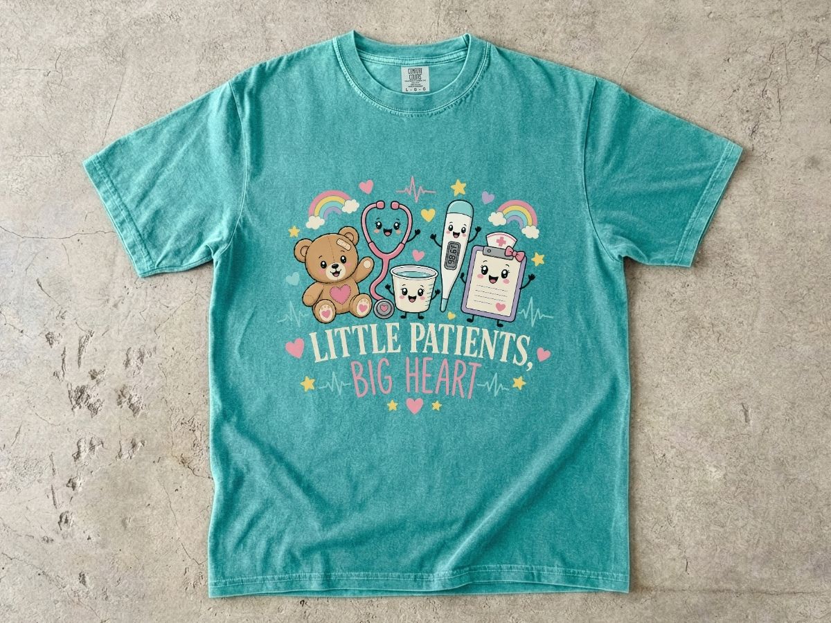 Little Patients Big Heart Pediatric Nurse Shirt | Peds RN Tee  Meta Description